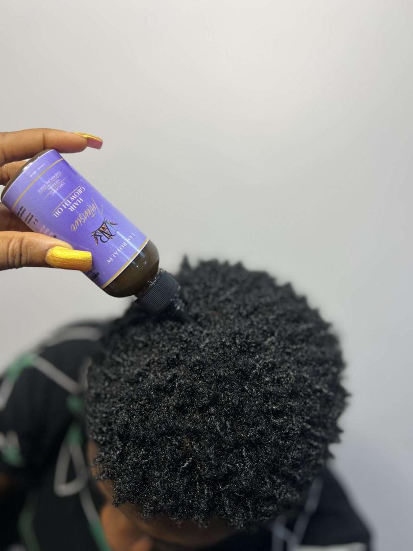 IAR hair growth oil product showcase